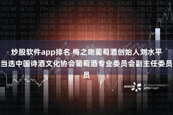 炒股软件app排名 梅之吻葡萄酒创始人刘水平当选中国诗酒文化协会葡萄酒专业委员会副主任委员