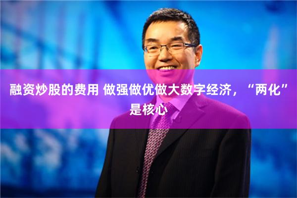 融资炒股的费用 做强做优做大数字经济，“两化”是核心