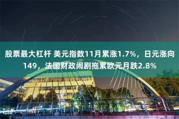 股票最大杠杆 美元指数11月累涨1.7%，日元涨向149，法国财政闹剧拖累欧元月跌2.8%