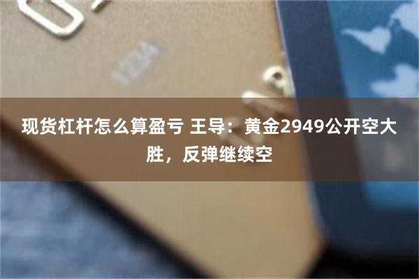 现货杠杆怎么算盈亏 王导：黄金2949公开空大胜，反弹继续空