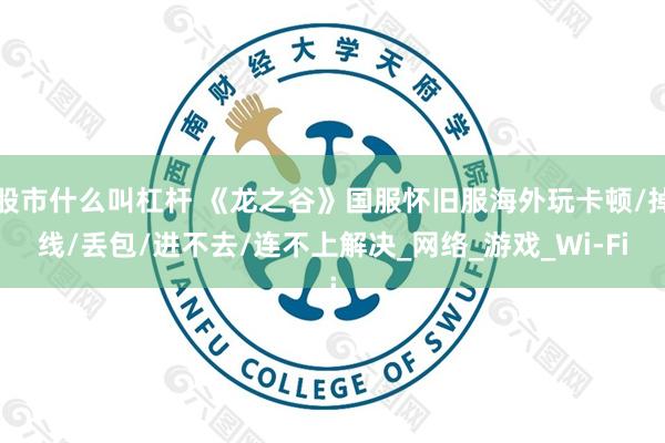 股市什么叫杠杆 《龙之谷》国服怀旧服海外玩卡顿/掉线/丢包/进不去/连不上解决_网络_游戏_Wi-Fi