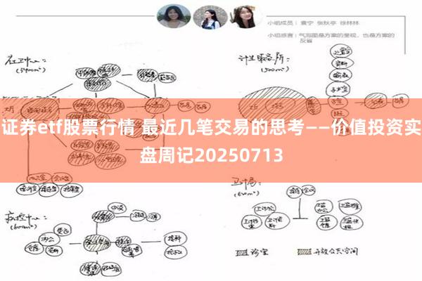 证券etf股票行情 最近几笔交易的思考——价值投资实盘周记20250713