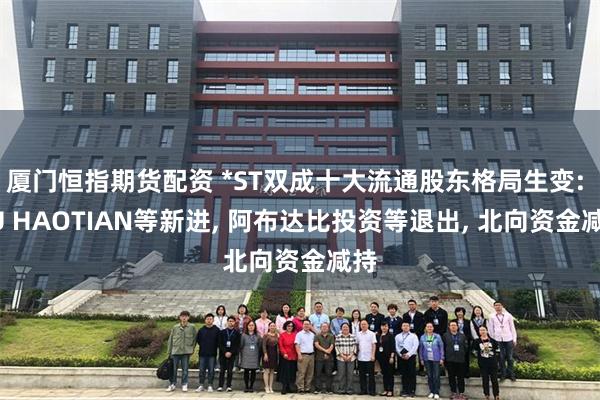 厦门恒指期货配资 *ST双成十大流通股东格局生变: XU HAOTIAN等新进, 阿布达比投资等退出, 北向资金减持